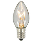 Vickerman V471721-25 C7 Clear Twinkle Replacement Bulb 5 Watts 120 Volt Package Of 25