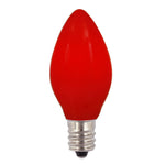 Vickerman V471753-25 C7 Ceramic Red Replacement Bulb 130 Volt 5 Watt Ul Box Of 25