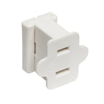 Vickerman V471901 White Female Slide-On Plug Inline For Spt-1 18 Wire Gauge 10 Per Pack