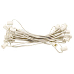 Vickerman V471921 25' C7 Socket Wire With 25 C7 Sockets On Spt-1 18 Wire Gauge White