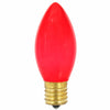 Vickerman V472153-25 C9 Ceramic Red Replacement Bulb 7 Watt 130 Volt Ul Box Of 25