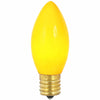 Vickerman V472155-25 C9 Ceramic Yellow Replacement Bulb 7 Watts 130 Volt Ul. Box Of 25