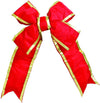 Vickerman L130412 12" Red-Gold Nylon Outdoor Christmas Bow