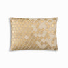 embroidered linen lumbar pillow