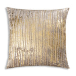 Gold Foil Velvet Pillow – Embroidered Accent Cushion 20x20" by Cloud9