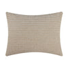 Velvet Crush Khaki Sham – Standard Quilted Pillow Cover by Greenland