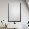 Modern Rectangular Mirror – Oil Rubbed Bronze – 36" Height – Bathroom or Entryway – by Uttermost