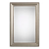 Antiqued Silver Leaf Frame Mirror