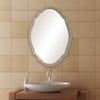 Wall Mounted Mirror – Distressed Wood Look Frame – 34" Height – Transitional Interior Style – by Uttermost