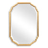 Vanity Gold Wall Mirror – Curved Corner Frame Decorative Accent