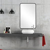 Modern Home Mirror – Iron MDF Frame – 38" Height – Contemporary Wall Styling – by Uttermost