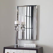 Bathroom or Bedroom Wall Mirror – Stainless Steel Design