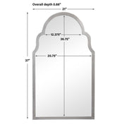 Arch Top Decorative Mirror – Iron MDF Frame – 37