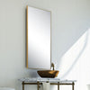 gold frame wall mirror