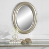 Wall Mirror – Transitional Oval Frame – 29.25" H Metallic Silver Mirror by Uttermost
