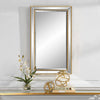 Wall Mirror – Gold Framed Glass – 40 Inch Height Home Decor Mirror by Uttermost