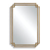 Brushed Gold Double Frame Mirror 