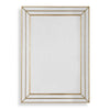 Metallic Gold Wall Mirror 33.875" Grooved Frame Design