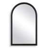 Arched Black Frame Mirror 