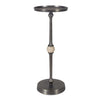 Modern Accent Table Dark Bronze Metal Frame