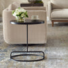 Accent Table – Aluminum Iron Oval – 23" Height Decorative Table by One Pixie Street