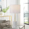 white table lamp