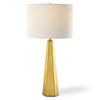 Modern Gold Ceramic Table Lamp – Hexagon Base with Linen Shade