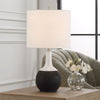 Table Lamp – Contemporary Ceramic Base – 23" Table Lighting Accent by One Pixie Street