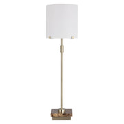 Slender Brass Table Lamp – Marble Base Decorative Lighting