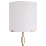 Classic Marble Base Table Lamp – Brass Metal Design