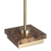 Marble Base Table Lamp – Brass Metal Design