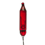 Vickerman W2V1703 Red Glass Incandescent Mini Bulb With Pinched Base 2.5 Volt 170Ma 50 Per Bag