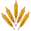 Vickerman W2V2007 Yellow Glass Incandescent Mini Bulb With Pinched Base 2.5 Volt 200Ma 50/Bag