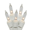 Vickerman W4W1201 100 Clear Twinkle Mini Light On White Wire 33' Long Christmas Light Strand