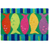 Ocean Fish Washable Doormat – 20" x 30" Coastal Accent Rug
