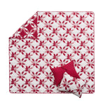 Wedding Ring Twin/XL Coverlet & Pillow Sham Set – Red, Jacquard Polyester
