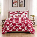 Twin/XL Coverlet & Pillow Sham Set – Red, Jacquard Polyester