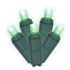 Vickerman X6G6704T 50 Green Twinkle Wide Angle LED Light On Green Wire 25' Light Strand.