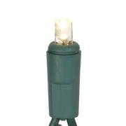 Vickerman X6G6701T 50 Warm White Twinkle Wide Angle LED Light On Green Wire 25' Light Strand.