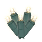 Vickerman X6G6701T 50 Warm White Twinkle Wide Angle LED Light On Green Wire 25' Light Strand.