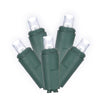 Vickerman X6G6805 200 Cool White Wide Angle LED Light On Green Wire 100' Christmas Single Mold Light Strand