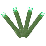 Vickerman X17G244 144 Green LED Cluster Light Set 24' Christmas Light Set Green Wire