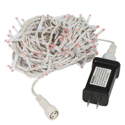 Vickerman X17W243 144 Red LED Cluster Light Set 24' Christmas Light Set White Wire
