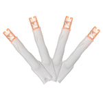 Vickerman X17W248 144 Orange LED Cluster Light Set 24' Christmas Light Set White Wire