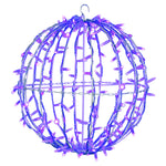 Vickerman X20LED06T 180Lt X 20" Fold Flat Purple LED Twinkle Jumbo Hanging Sphere.