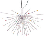 Vickerman X21W160 160Lt X 24" White Starburst Multi-Colored 5Mm LED Lights.