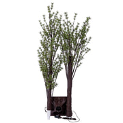 Vickerman X220670 7' Green Mini Pine Twig Tree Warm White 3Mm Wide Angle LED Lights.