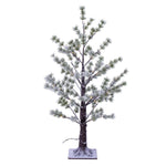 Vickerman X220718 3' Green Frosted Mini Pine Twig Tree Warm White 3Mm Wide Angle LED Lights.