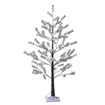 Vickerman X220740 4' Green Frosted Mini Pine Twig Tree Warm White 3Mm Wide Angle LED Lights