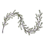 Vickerman X220760 6' Green Mini Pine Twig Garland Battery Operated Warm White 3Mm Wide Angle LED Lights.